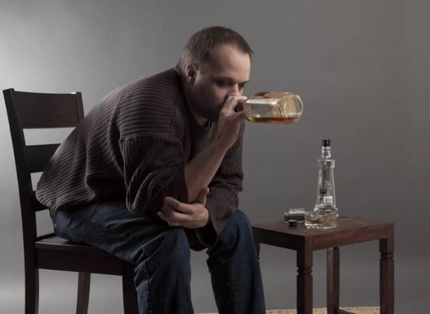 homme alcoolique